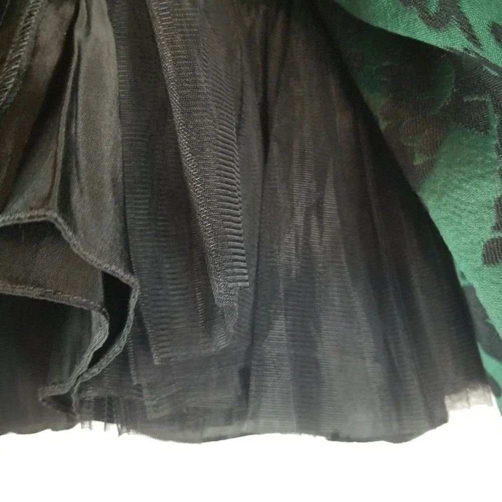David Charles Girls 2 YRS Green Brocade Dress Jacquard Special Occasion Holiday